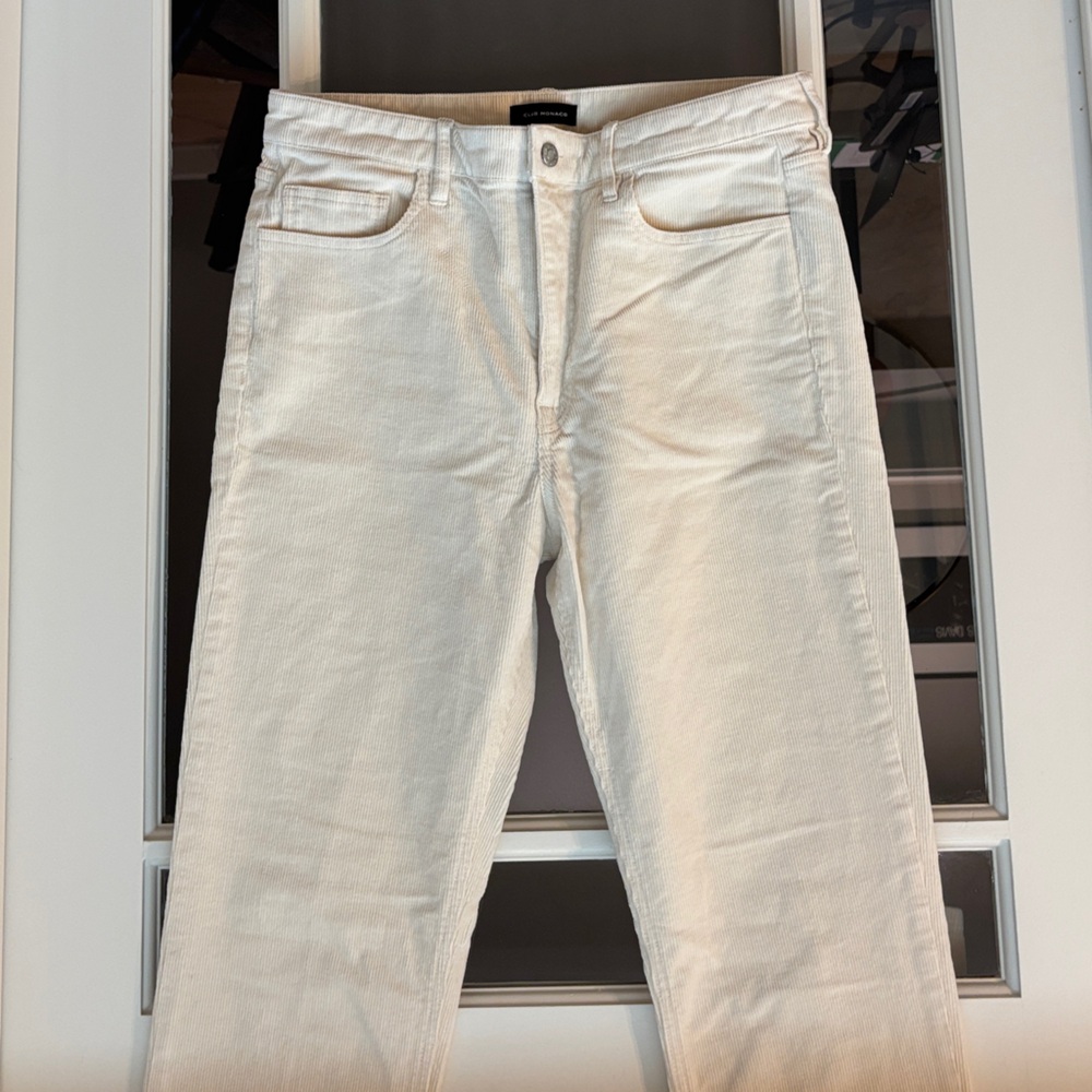 Club Monaco Cream Corduroy Pants - 31